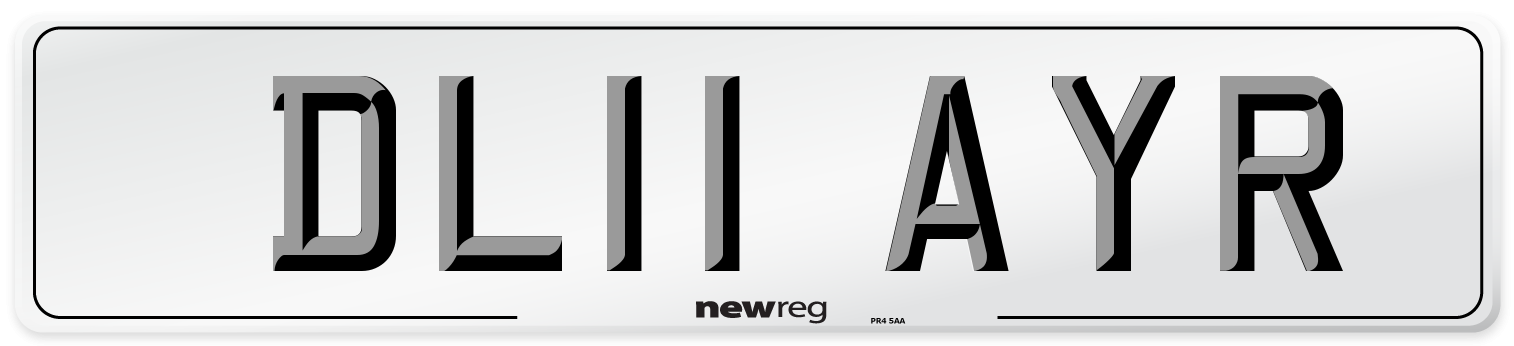 DL11 AYR Number Plate from New Reg